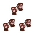 thumbnail image 4 of Minnieouse Guantes sin dedos de garra de oso de moda para una amplia aplicación Guantes de medio dedo Guantes de garra de oso S café oscuro Type1 NO1, 4 of 6