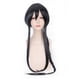 thumbnail image 1 of Peluca para cosplay de 100 cm de largo, negra, trenzada con flequillo recto, 1 of 3