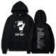 thumbnail image 1 of Sudaderas con capucha Tupac, sudaderas 2pac, Sudadera con capucha estampada de rapero, ropa de calle Y2k, suéter informal holgado, jersey de lana de otoño con capucha, 1 of 1