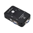 2 Port USB VGA KVM Switch Box And Cables for Computer Sharing Monitor