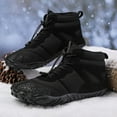 thumbnail image 3 of Mepaouo Barefoot Boots Women Men Winter Zero Drop Hiking Shoes Boots Waterproof Minimalist Snow Booties, 3 of 5