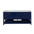 thumbnail image 6 of Lakeshore 72" Double Bathroom Vanity with Royal Blue Cabinet and Engineered Carrara Top, 6 of 6