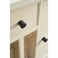 thumbnail image 5 of Goo-Ki Matte Black Zinc Alloy Large Cabinet Drawer Knob, Single Hole Knurled Decorations Cabinet Pull Hardware for Bedroom, Kitchen, 6 Pack, 5 of 8