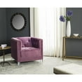 thumbnail image 3 of SAFAVIEH Hollywood Glam Tufted Acrylic Club Chair, White/Clear, 3 of 7