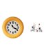 thumbnail image 1 of Reloj De Madera Silencioso Contemporáneo Y Figuras De Una Familia De Elefantes Para Decoración De Cocina, Comedor, Dormitorio, Sala De Estar Y Escritorio. Estatuas De Animales., 1 of 8