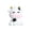 A004- Style D, variant on Cute Desk Decor Cow Decorations for Home Small Resin Figurines Office Desk Decor for Women Multi Use Car Hanging Ornament Phone Case Charms White Cow Figurine 1 Pack