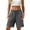 Gray, variant on Women's Solid Linen Blend Split Side Pants Button-Front Casual Trousers with Pockets for Women Breathable Summer Wardrobe Essential