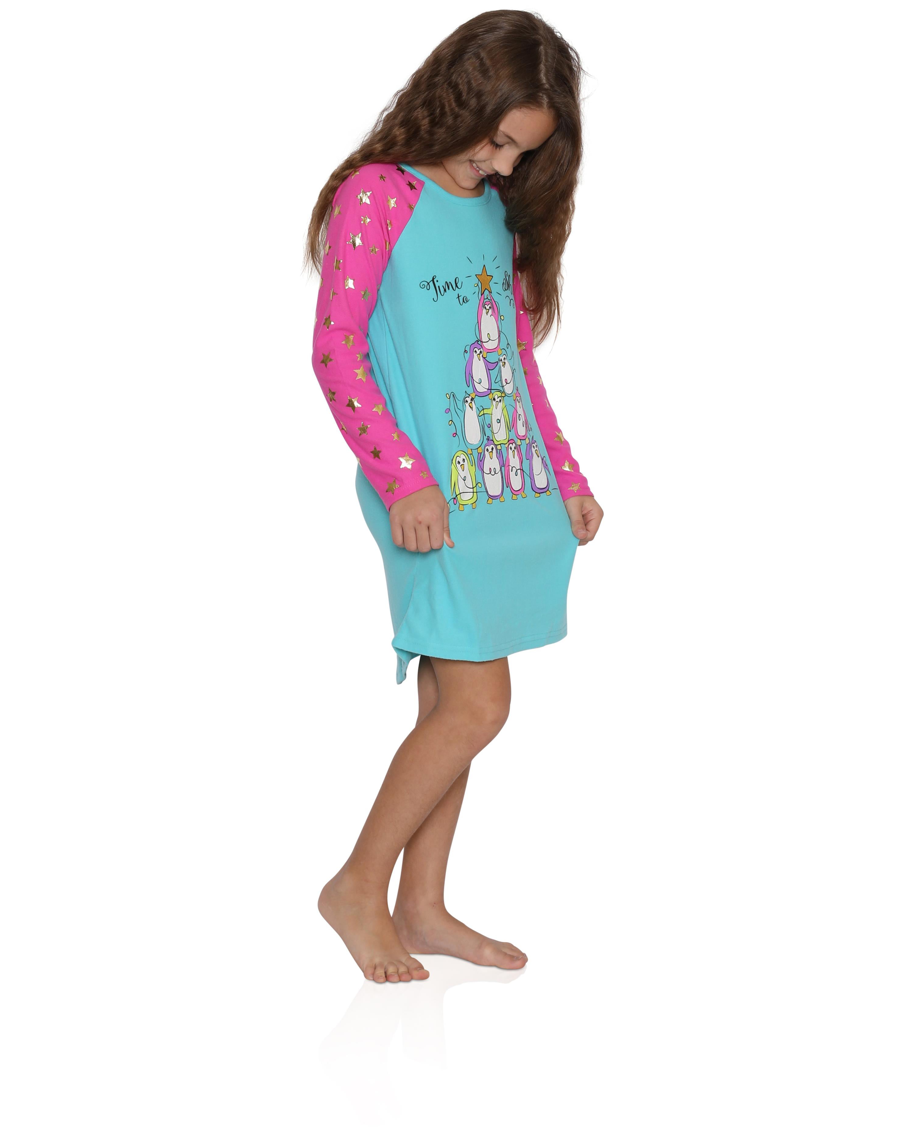 Komar Kids Girls Penguin Tree Nightgown Nightgown
