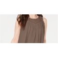 thumbnail image 2 of STYLE & COMPANY Womens Brown Sleeveless Jewel Neck Top M, 2 of 3