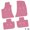 Pink, variant on Flextread Floor Mats for 11-23 Dodge Charger RWD - Mopar Licensed Factory Fit - Purple w/ R/T Insert - 100% Made in USA