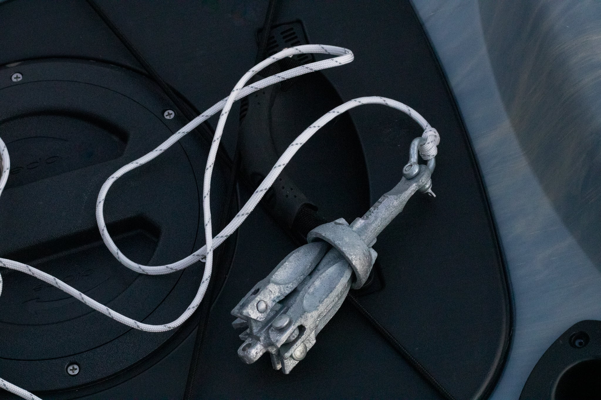 D DRIFT ALL THINGS WATER 1/4" x 100' Braided Nylon Reflective Boat Anchor Line with Clip