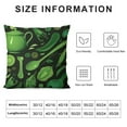 thumbnail image 5 of COMIO Leather Throw Pillow Cover Green-Vegetables-Pattern Pillowcase Soft for Sofa Bed Car, 5 of 5
