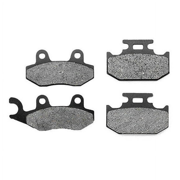 KMG Front + Rear Brake Pads Compatible with 1991-1997 Yamaha WR 250 - Non-Metallic Organic NAO Brake Pads Set