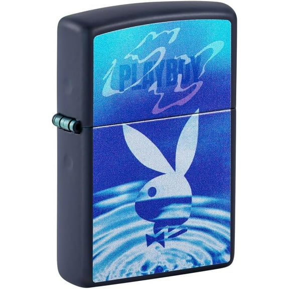 Zippo Lighter - Personalized Customize Message Engrave on Backside for Playboy Bunny (Water 48745)
