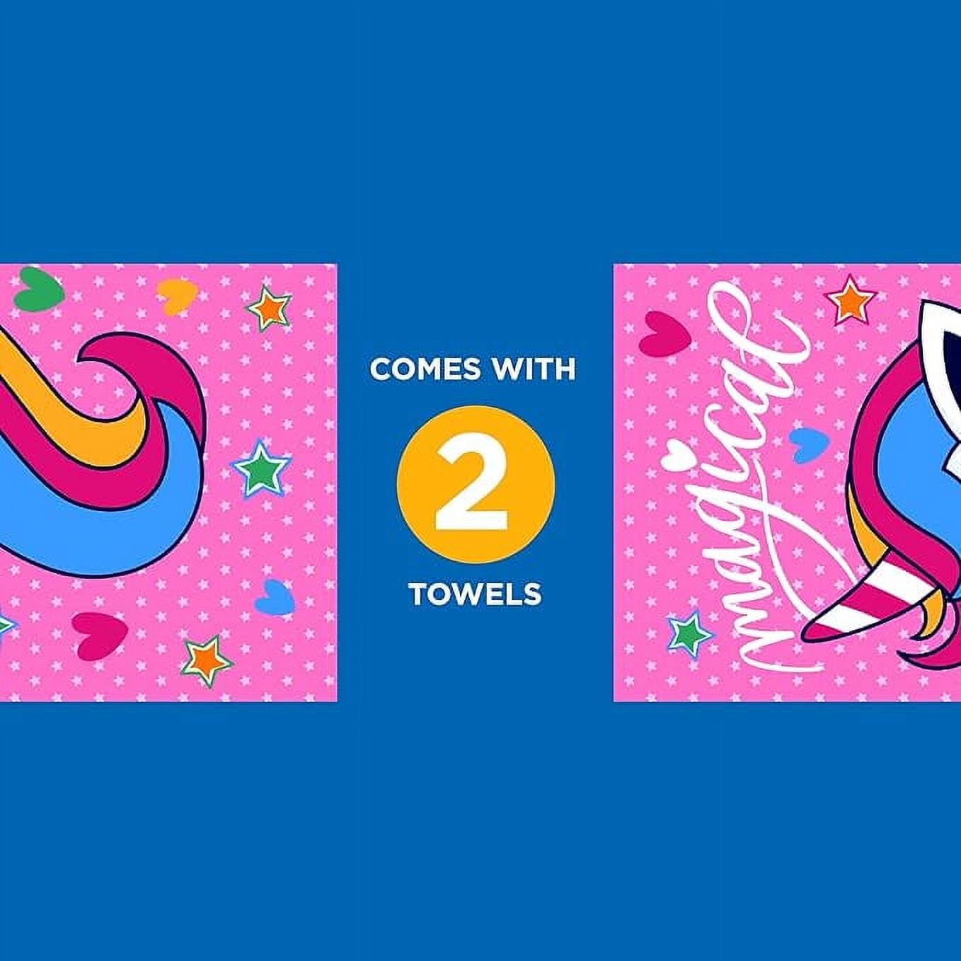 Kaufman 2Pk Magical Unicorn Beach Towel and Pool Towel 30" x 60"