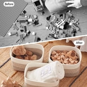3 Pack Storage Basket, Woven Baskets for Storage, Organizer Bins Laundry Basket, Decor Basket for Toys, Towels, Books