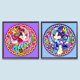 thumbnail image 1 of Pintura de diamante 5D DIY Juego de brocas redondas completas Mickey y Minnie Home Decor 2pcs JShteea El nuevo, 1 of 9