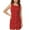 Red-1, variant on QHFBli Work Dresses for Women 2025 Spring Business Formal Short Dress Sleeveless Button Down Elegant Office Outfits