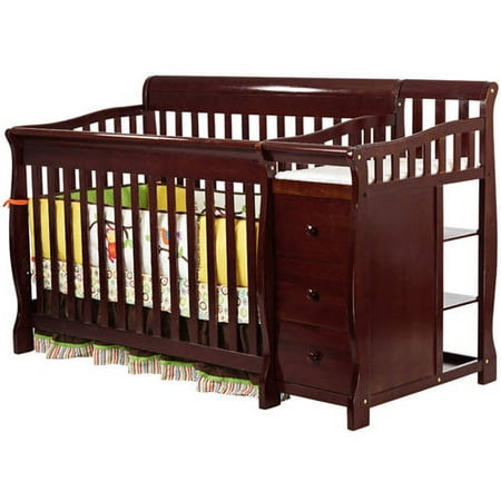 Dream On Me 5-in-1 Brody Convertible Crib with Changer, Cherry