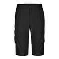 thumbnail image 4 of Cargo Shorts For Men Qiggri Men's Outdoor Casual Pants Multi Bag Work Pants Shorts Solid Color Shorts, 4 of 7
