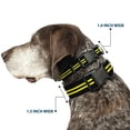thumbnail image 2 of Buckle-Down Pet Collar, Dog Collar Plastic Buckle, Stripe Black Yellow, 8.5 to 12 Inches 0.5 Inch Wide, 2 of 8