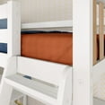 thumbnail image 5 of Scandinavian Twin Loft Bed with Wraparound Desk & Shelves, White/Blonde, 5 of 10