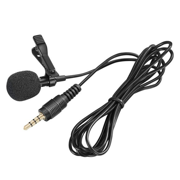 2 Pcs Mini Micro Lavalier Pince à Nœud Microphones pour Enregistrement de Conversation et Chant