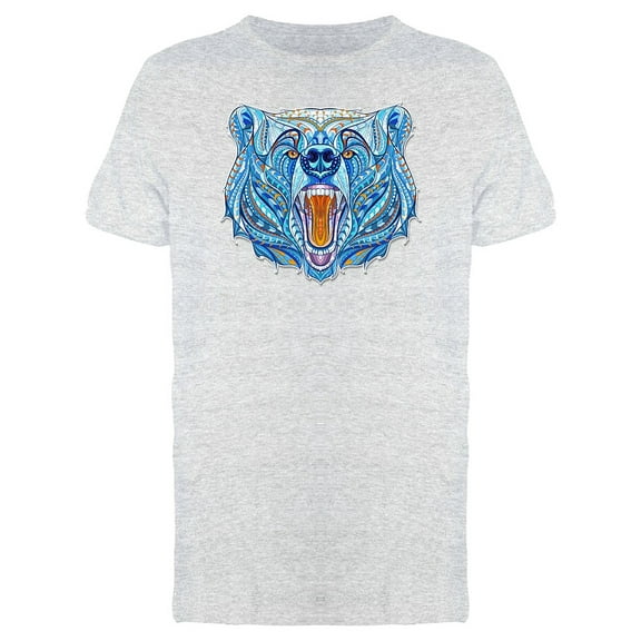 Growling Bear Head Animal Tee Men's -Image by Shutterstock