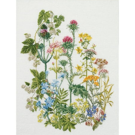 - Thea Gouverneur Counted Cross-Stitch Kit, Herb Panel