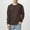01 Coffee, variant on Mens Pullover Fashion Round Neck Long Sleeve Jumpers Loose Fit Waffle Solid Pullover Comfortable Sports Fitness Casual Bottom Sweatshirts Lightweight Stretch Tops