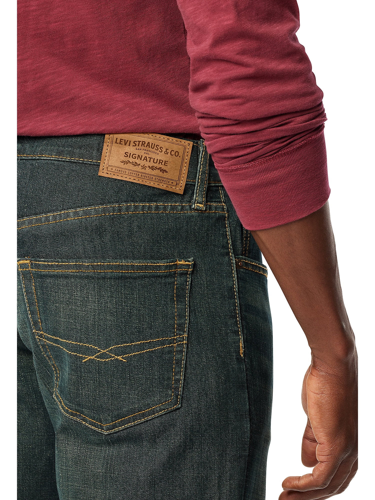 Levi Strauss Signature Men's and Big and Tall Relaxed Fit Jeans
