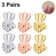 thumbnail image 1 of 3 Pairs Earring Lifters,Hypoallergenic Earring Backs For Droopy Ears,Adjustable Crown Earring Backs For Heavy Earring, 1 of 8