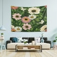 thumbnail image 4 of GZHJMY Flowers Anemone Butterflies Tapestry Aesthetic Tapestries for Bedroom Multi Color 80" x 60" Inches Gift Decor, 4 of 6