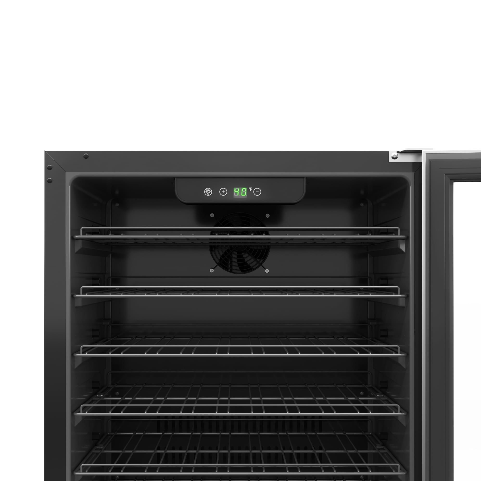 KoolMore 23.4 in. Stainless Steel, Glass-Door Built-In Refrigerator and Beverage Cooler, 5 Cu. ft.