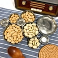 thumbnail image 7 of Modular Snack Serving Bowl Set Centerpiece,Multi Section Connected Tray Space Efficient Elegant Display,Versatile Food Organizer for Parties Holidays Family Gatherings Dining Table-Silver, 7 of 7