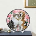 thumbnail image 4 of Yayeee Wall Clock Battery Operated 9.5" Silent Quartz Non-Ticking for Living Room Decor, Dog Cat Love, 4 of 8