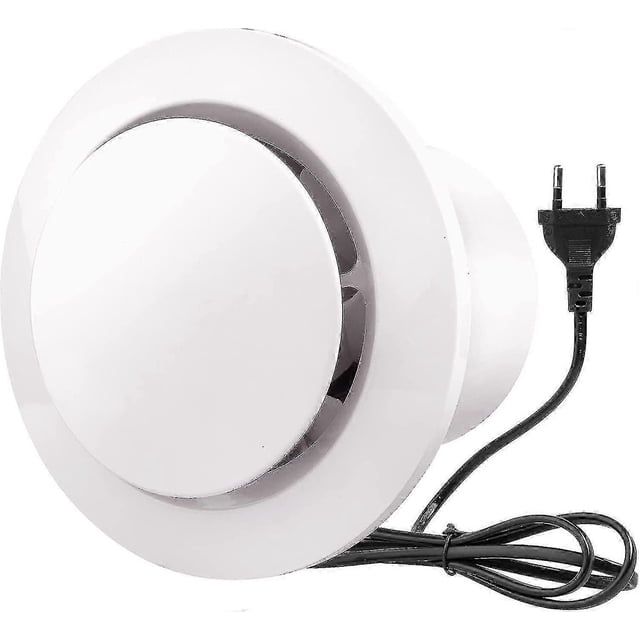 100mm Luftutdragare 130m/h 20w, Med Backventil Hög Luftflöde Avluftfläkt, Energieeffektiv, För Badrum, Kök, Toaletter, Växthus, Tält (4 Tum