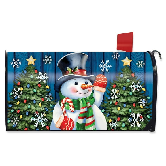 Briarwood Lane Candy Cane Snowman Mailbox Cover