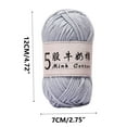 thumbnail image 3 of Crochet Yarn under $5! Xqxayjr 5 Strands Milk Cotton Yarn, DIY Crochet Knitting Thread for Baby Clothes, Soft Acrylic Wool Ball for Handicrafts, 50g 325m Craft Yarn for Dolls, 3 of 6