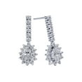 thumbnail image 2 of Boucles d'Oreilles Halo en Diamant en Forme de Poire 1ct Or Blanc 14K, 2 of 2
