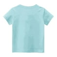thumbnail image 4 of Spazoro Little & Big Girls Boys T-Shirts Tees, Graphic Casual Short Sleeve Crew Neck Breathable Summer Tops for Kids Unisex Light Blue Size 7 T, 4 of 4