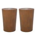 thumbnail image 2 of Noble House Bartram Metal Sunburst Side Tables, Set of 2, Brushed Antique Bronze, 2 of 9