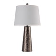 thumbnail image 2 of Lighting Fixtures 25"H Silver leaf Hammered Table Lamp (1PC/CTN) (2.15/6.97),Table Lamps, 2 of 2