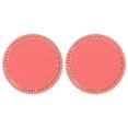 thumbnail image 4 of 2Pcs Car Diamond Cup Mat Bottle Seat Cushion Non-Slip Silicone Cushion, 4 of 9