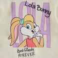 thumbnail image 5 of Looney Tunes Lola Bunny Varsity Bomber Jacket - Little and Big Girl Sizes 4-16, Ivory/Hot Pink, 10-12, 5 of 9