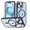 Clear Dark Blue, variant on for iPhone 15 Case, MagSafe Silicone Case with Stand, -Grade Protection, Built-in Camera Stash Stand, Phone Case for iPhone 15, Cloud Series, Black