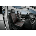thumbnail image 2 of Auto Drive 2Piece Car Seat cover Carbon Fiber Black with Piping - Universal Fit, 23SC172, 2 of 8