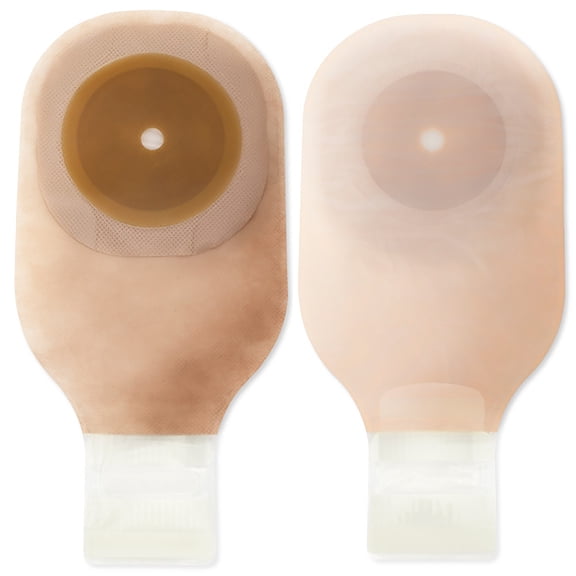 Premier 1-Piece Drainable Pouch Cut-to-Fit Flat Flextend Skin Barrier, 2-1/2'' Stoma, Box of 10