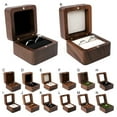 thumbnail image 4 of leaveforme Engagement Ring Box, Solid Wood Square Ring Jewelry Storage Box, Used for Marriage Proposal, Wedding, 4 of 8