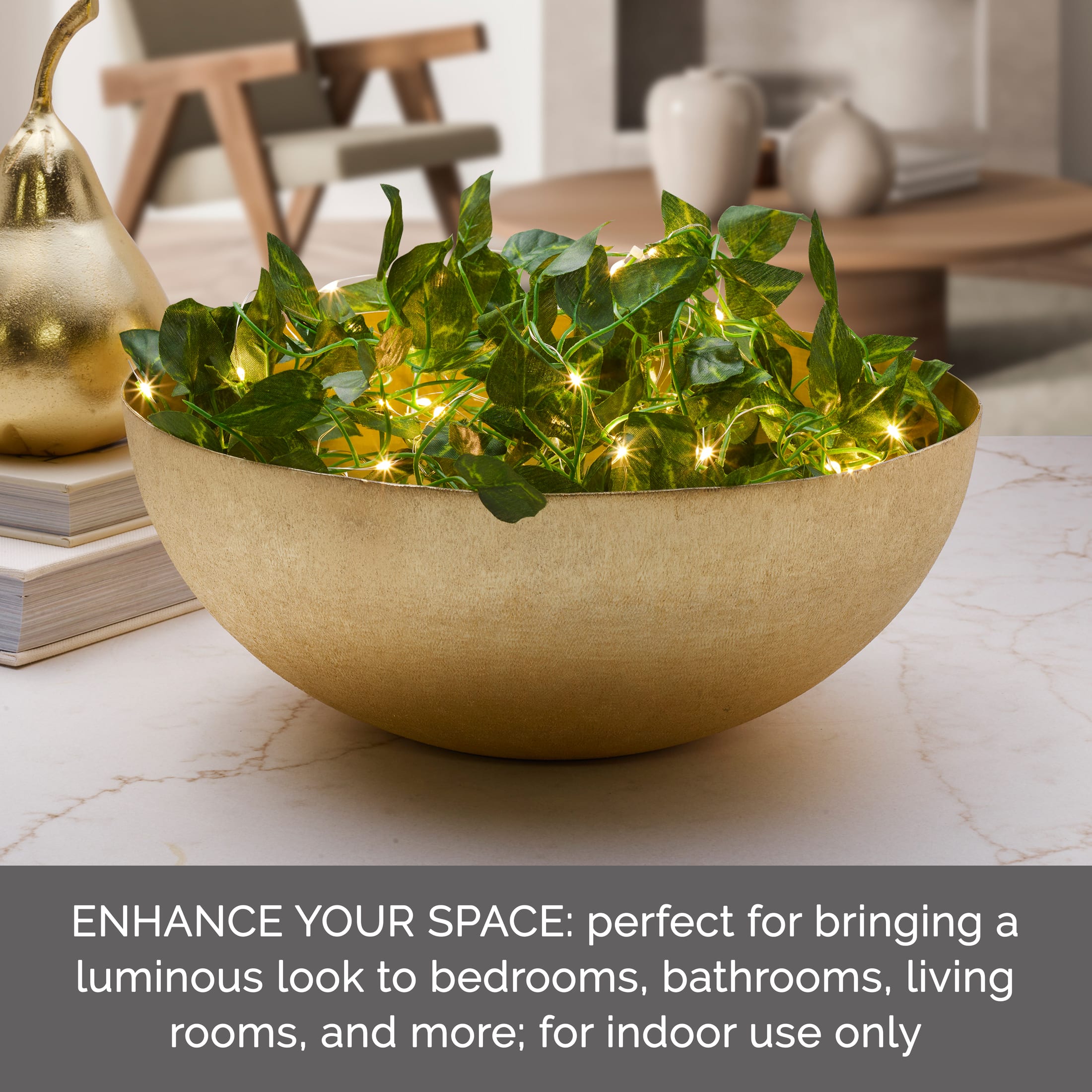Home Accents Led Ivy String Light Curtains, Set of Three 60 Light